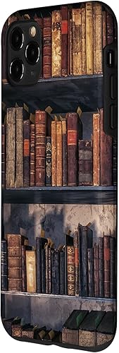 Miniatura 2 de Funda estética para iPhone 11 Pro Max Old Books en estanterías vintage Dark Academia
