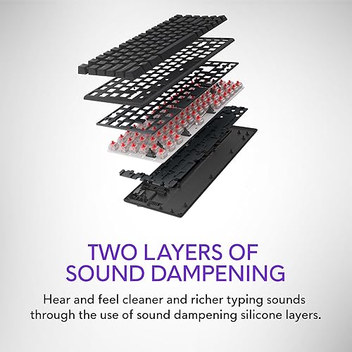 Miniatura 5 de Alienware Teclado inalámbrico profesional para juegos, conectividad de radiofrecuencia Bluetooth de 5.12.4 GHz, mecánico lineal, interruptores
