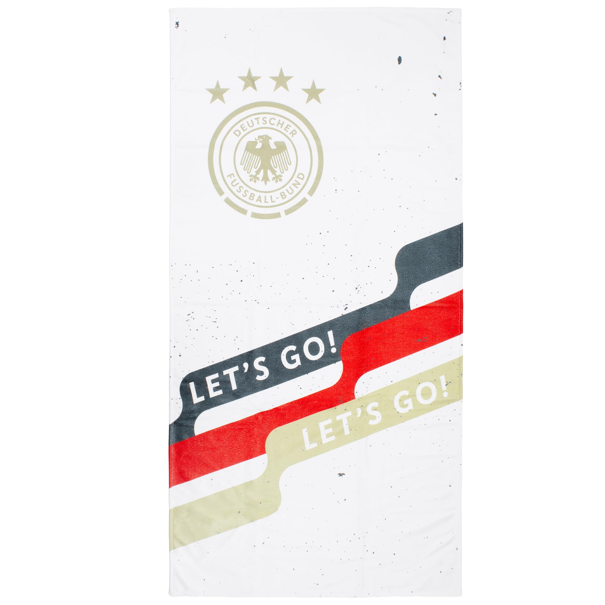 The Gift Scholars Offiziell Lizenziertes DFB Strandtuch der Deutschen Fußball-Nationalmannschaft – Retro-Logo-Design, 70 x 140 cm Pool- & Sporthandtuch (Packung mit 2)