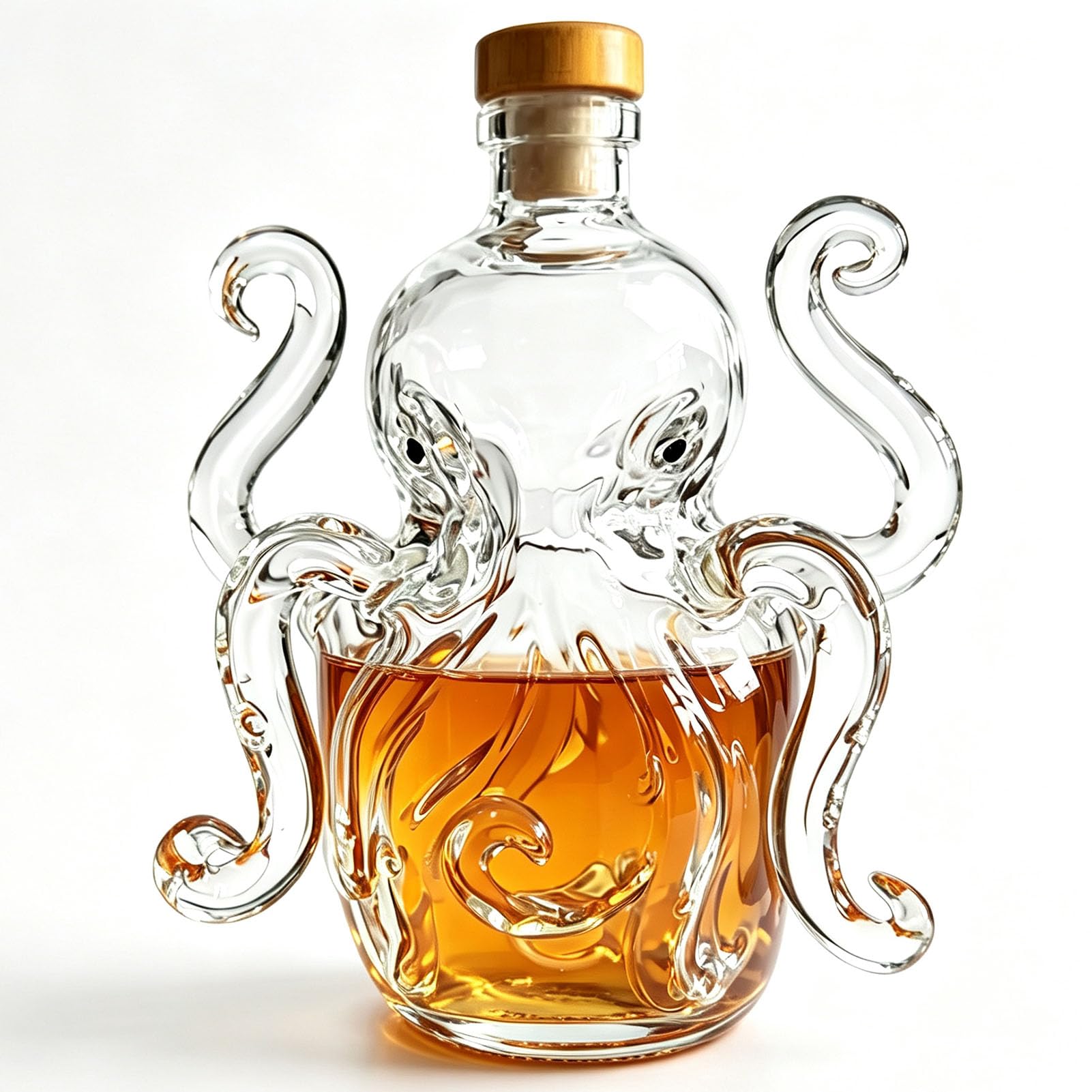 DTSXFTLY Octopus Shaped Whiskey Decanter 3D Animal Decanter Ocean Themed