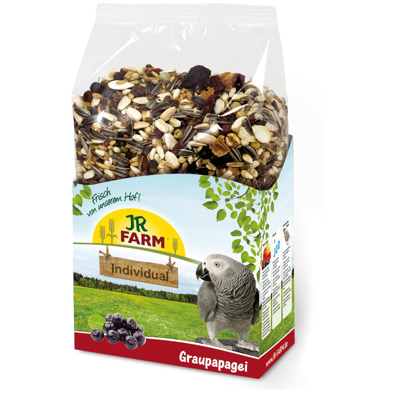 JR Farm Birds Individual Perroquet Gris du Gabon 950 g