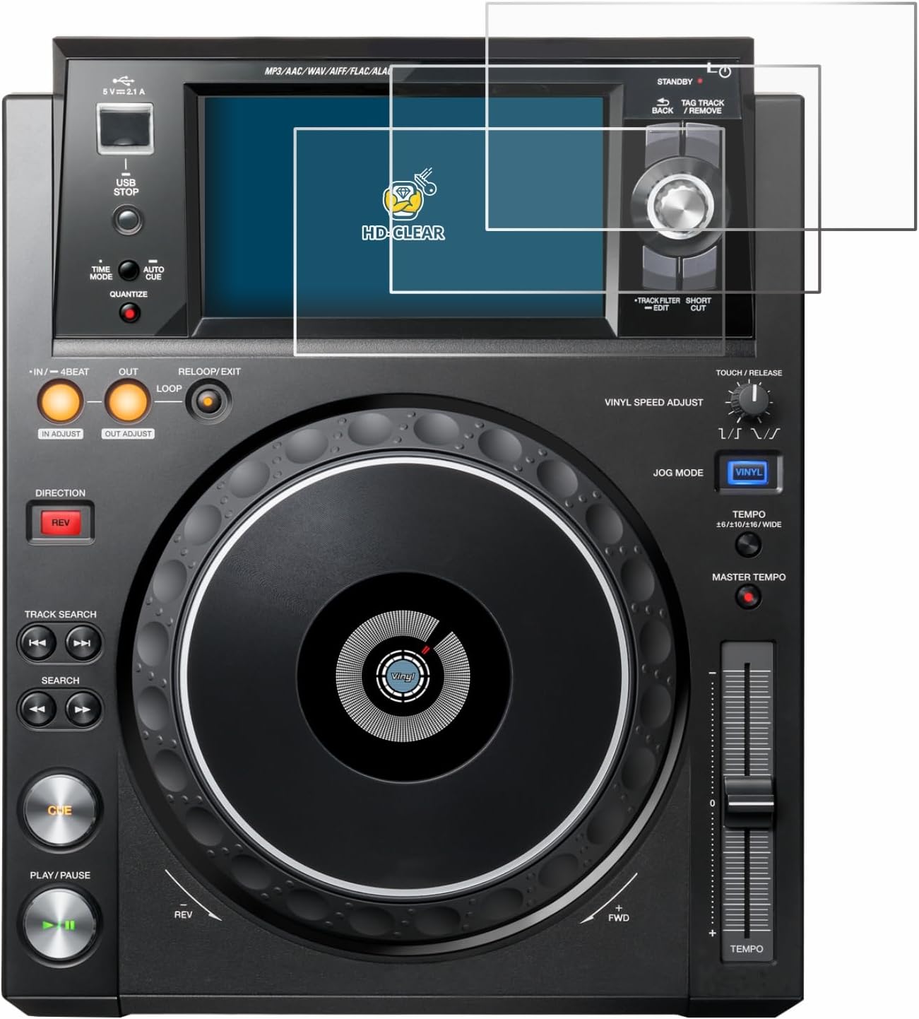 brotect Screen Protector Compatible with Pioneer XDJ -1000MK2 (6 Pack) - HD-Clear Protection Film