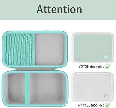 khanka Hard Storage Case Compatible with YOTON dock plus 4pass instant photo printer/hprt cp4000l 4x6 printer Case Only.