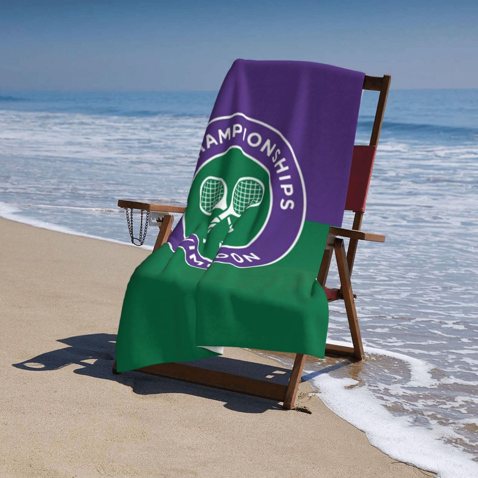 WM-BL Tennis Tournament Beach Towel Bathroom Towel Swimming Pool Large Sports Towel for Adults