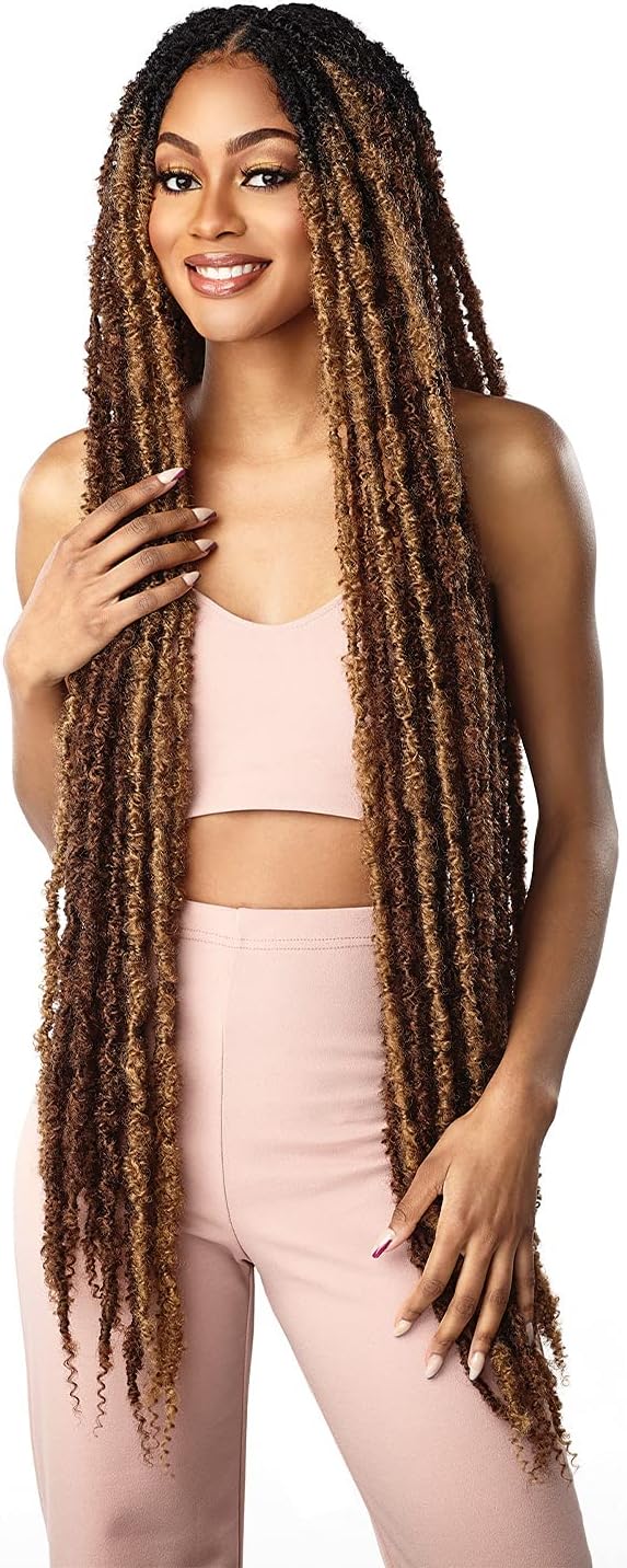 Sensationnel Crochet Braids Lulutress Pre-Looped Butterfly Locs 36" (3-pack, T1B/30)