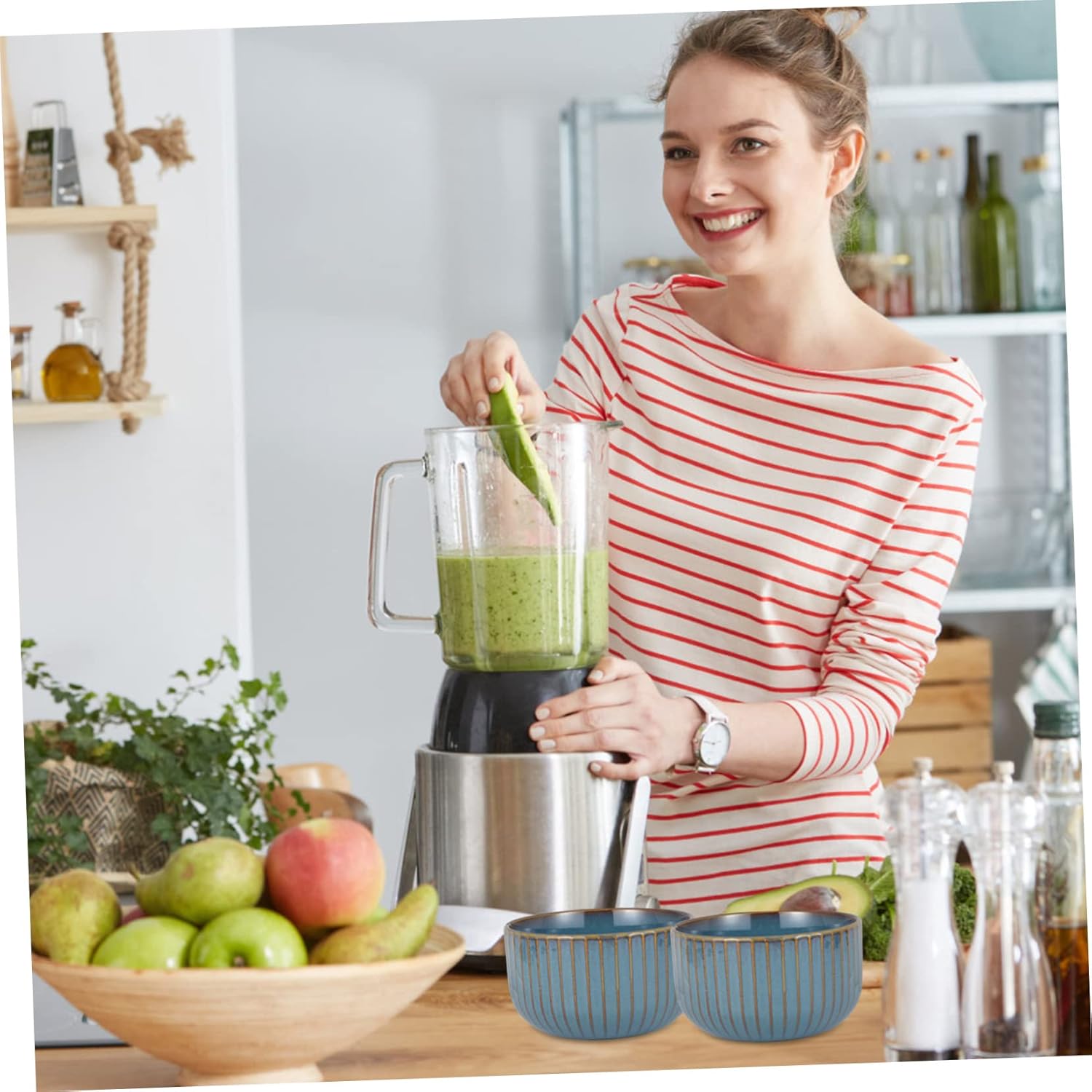 2pcs Ceramic Salad and Rice Bowls Versatile Food Containers for Fruits Desserts and Cuisine Kitchen Essential for Everyday Use