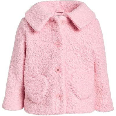 Janie and Jack Pink Heart Coat (Infant) pink