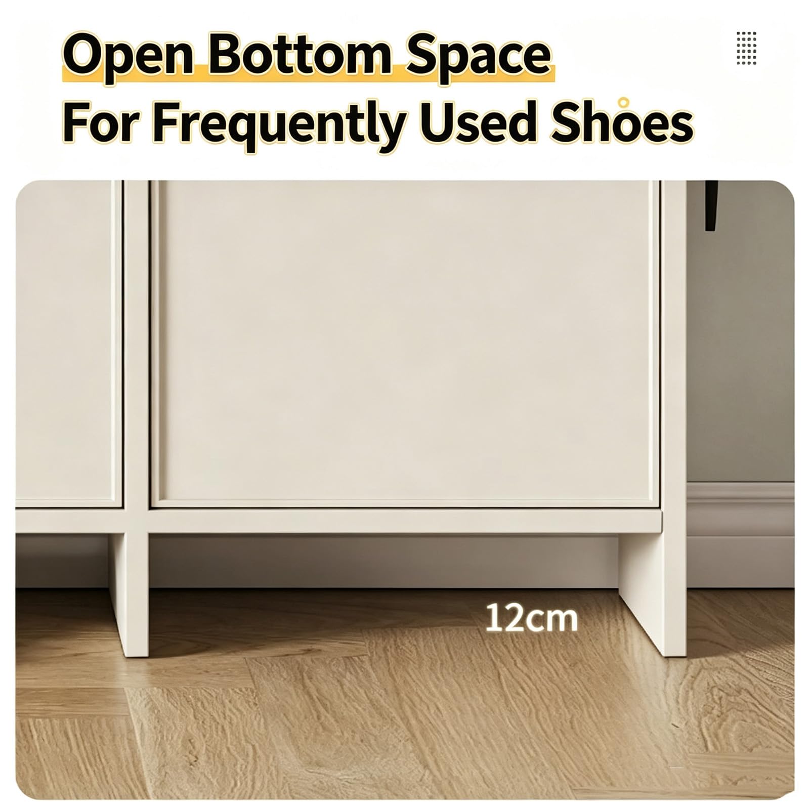 Armadio Scarpiera Stretto Alluminio Ante Battenti 120cm Modern