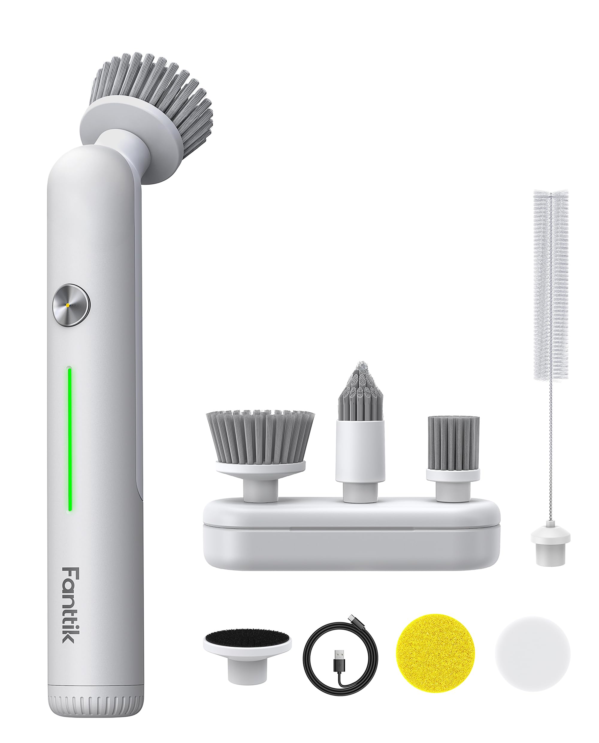 Amazon｜Fanttik G9 Nano 電動スピンスクラバー 充電式 電動掃除ブラシ
