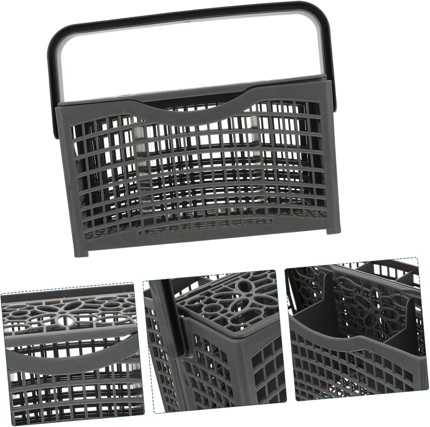 Dishwasher Silverware Basket Sturdy Plastic Fork Knives Basket for Kitchen