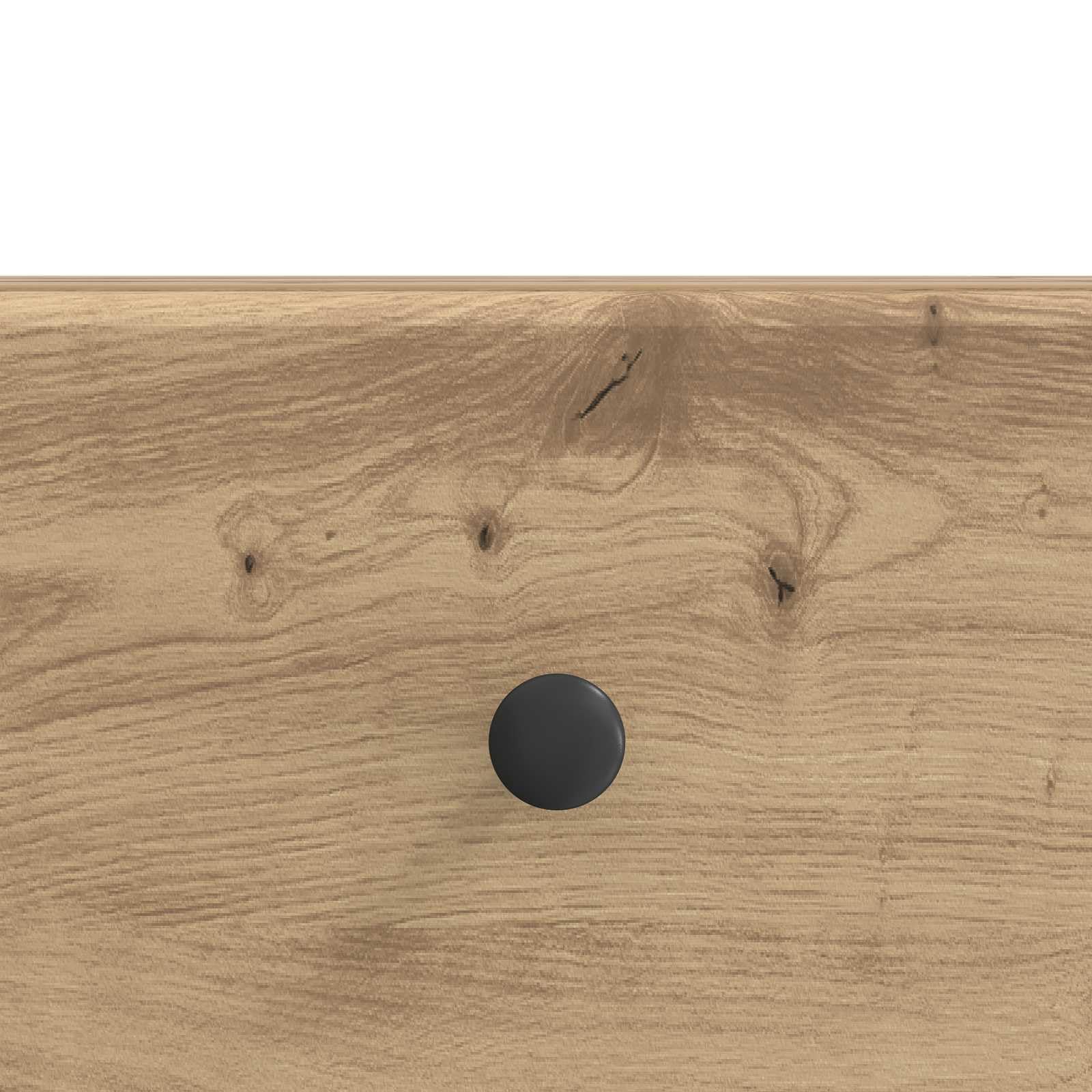 Hothingwell Szafka pod telewizor 147 x 34,5 x 30 cm dąb rzemieślniczy drewno inżynieryjne | Nowoczesny design, półki i szuflady, przechowywanie DVD, uchwyt na ekran, wymagany montaż