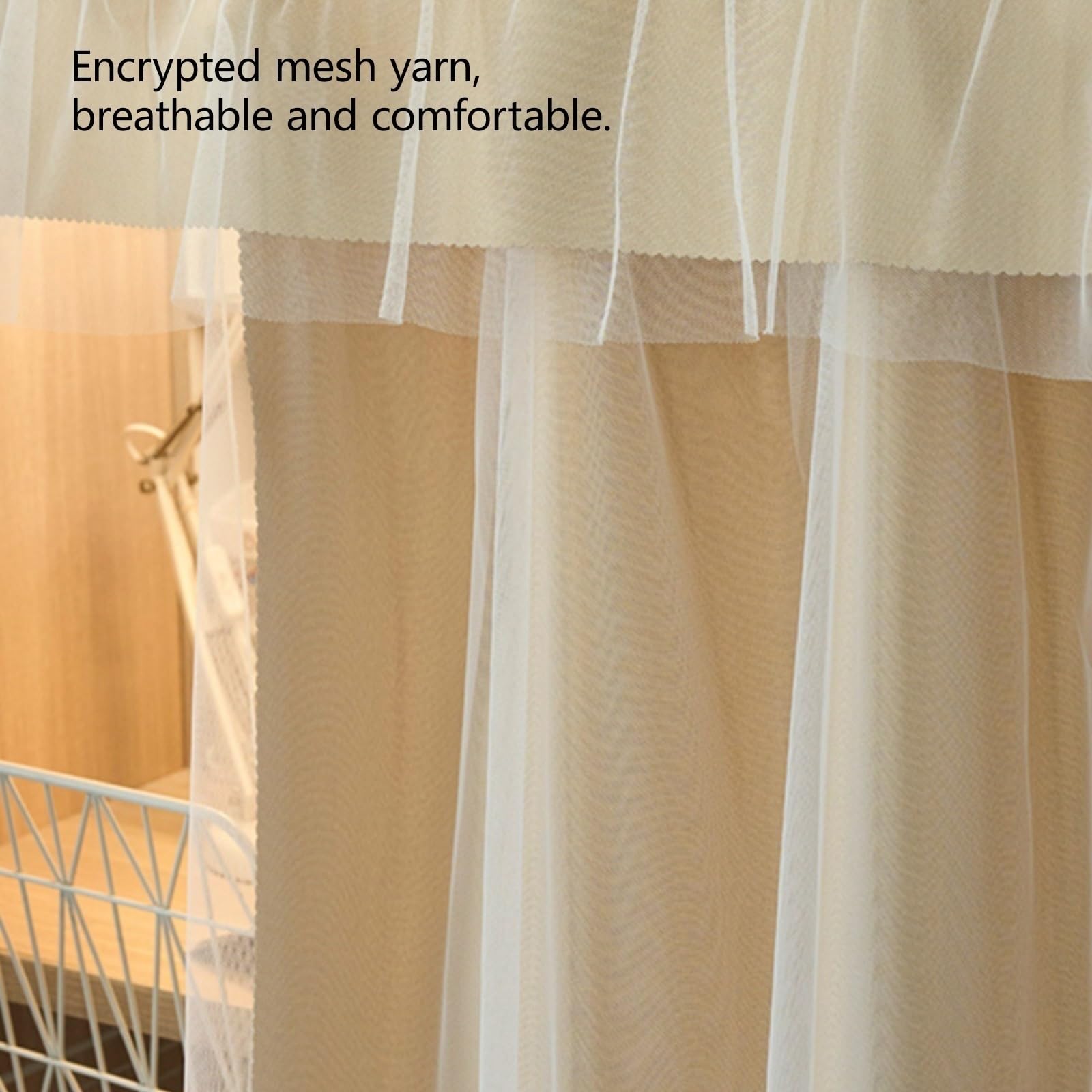 Zasłony Do łóżka I Zaciemniające Zasłony Na łóżko Piętrowe Pyłoszczelny Zasłona Zaciemniająca Na łóżko Do Górnego Baldachimu(Curtain*3+top,1.2m,E+yarn)
