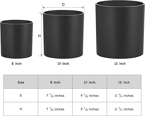 Miniatura 15 de FaithLand maceta, se adapta perfectamente a soportes modernos o de mediados de siglo, tapón para drenaje y malla de drenaje, maceta para plantas