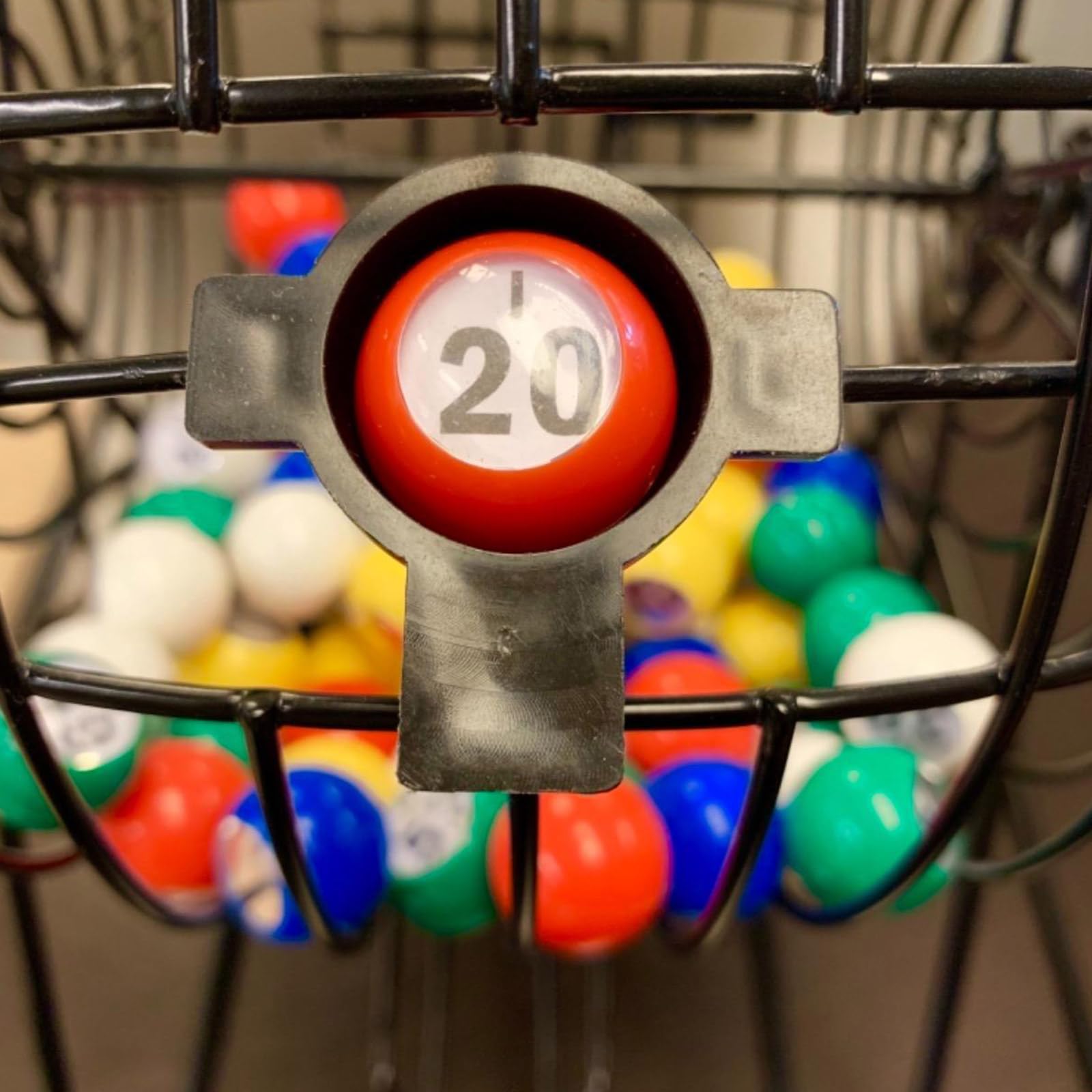 100 bolas de juego de bingo, diseños ligeros, bolas de bingo de repuesto coloridas con número transparente para eventos y juegos
