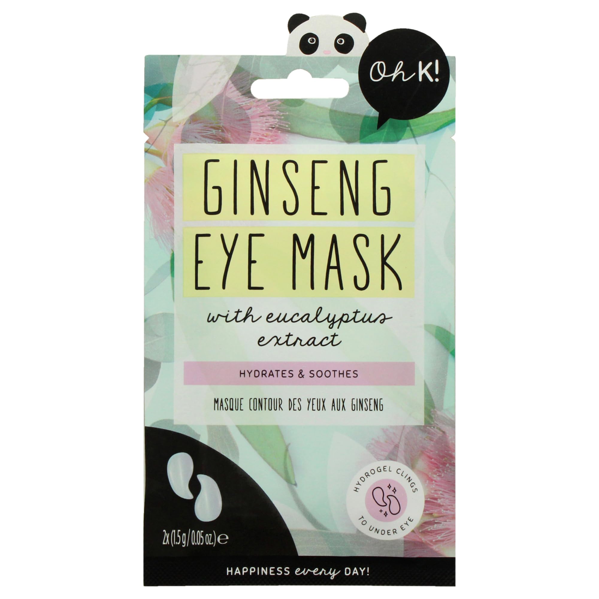 Under Eye Mask, For Tired and Puffy Eyes, De-puffing, With Added Ginseng, Vegan and Cruelty Free, 13g