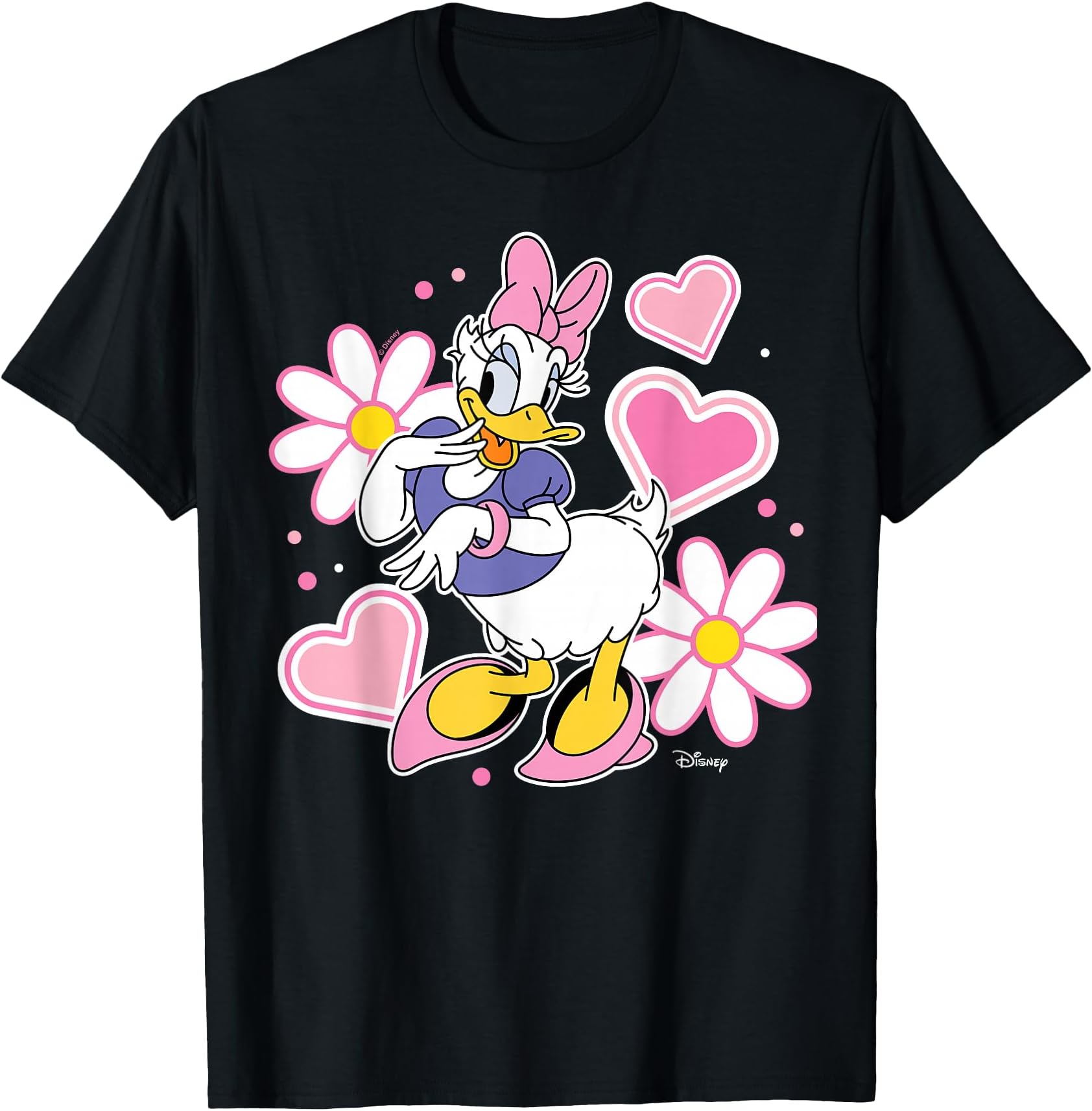 Daisy Duck - Hearts and Flowers T-Shirt