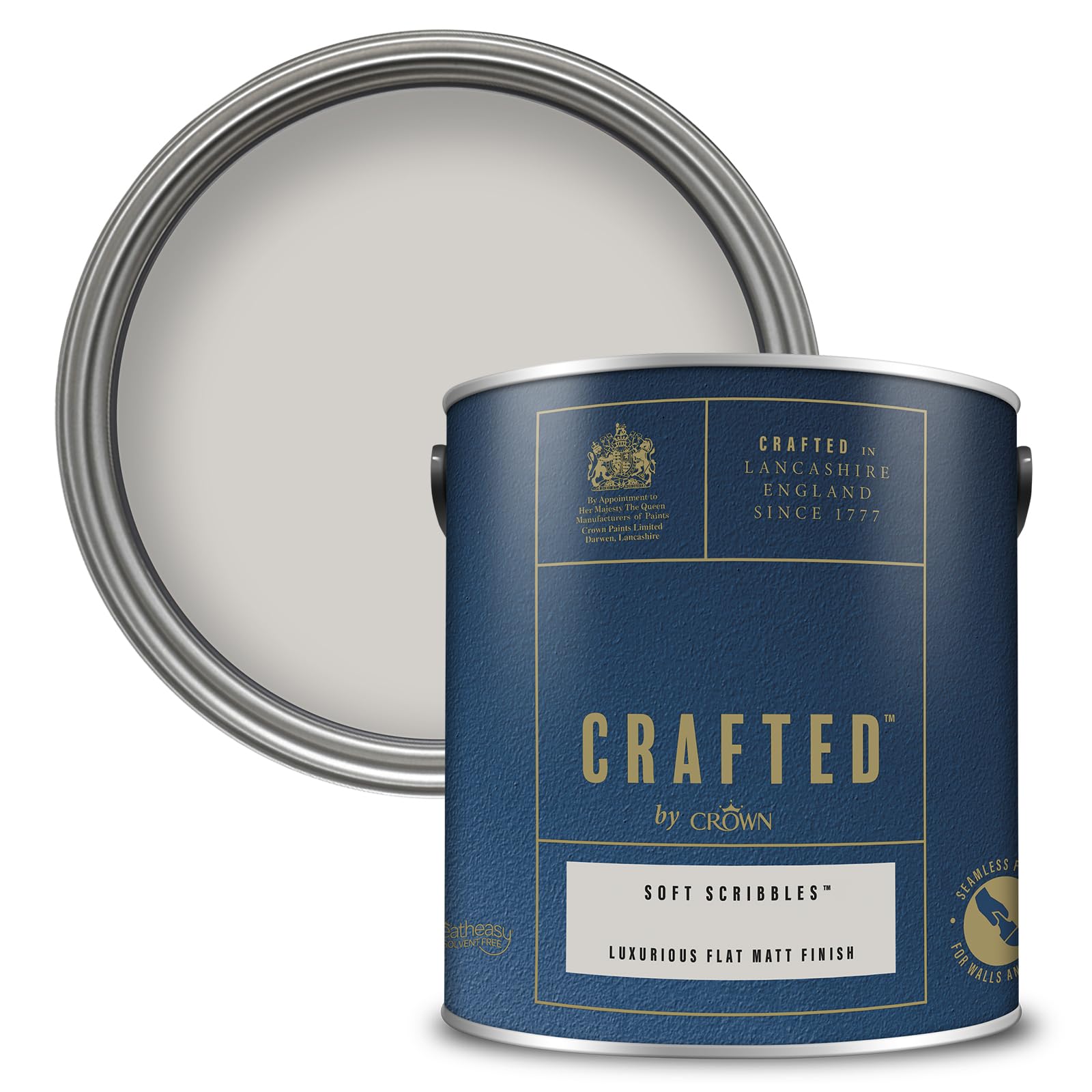 Crown Crafted Soft Scribbles Flat Matt Paint 2.5L