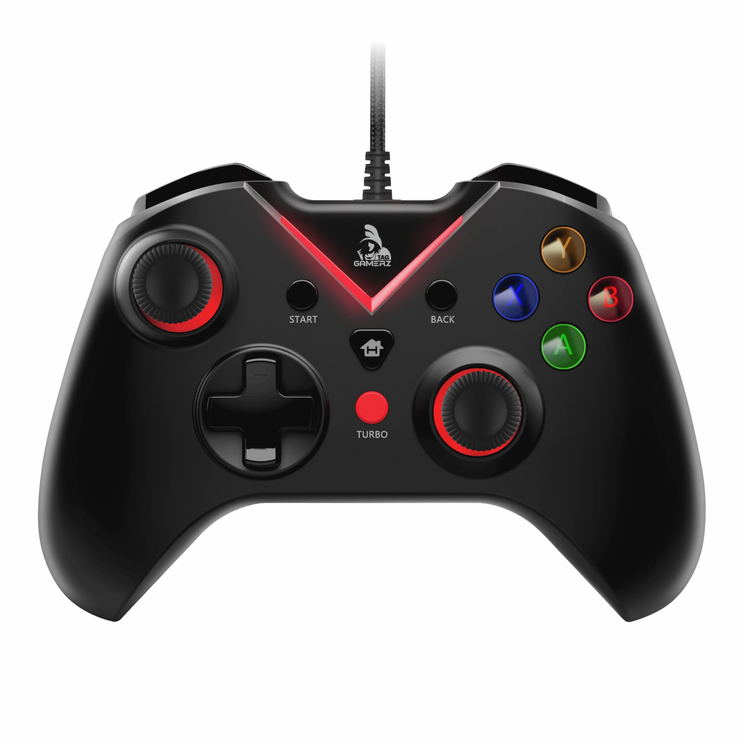 TAG Gamerz G1000 USB Wired Gamepad For PC/PS3, Pressure Sensitive Analog Triggers, Haptic feedback, Accurate Joystick, Game Controller With Ergonomic Design, Plug & Play Joypad, Supports Windows 10/11 (B0DBLSRWSS) Amazon Price History, Amazon Price Tracker