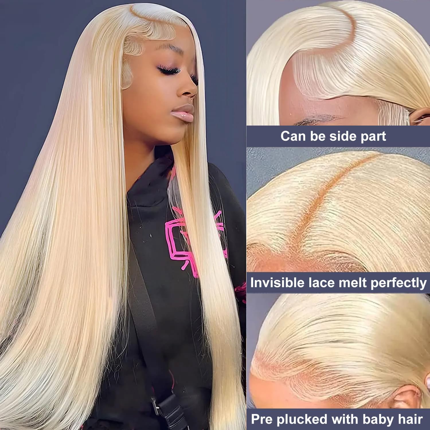 Nicele Ann 613 Lace Front Wig Human Hair 13x6 Transparent Lace 破  