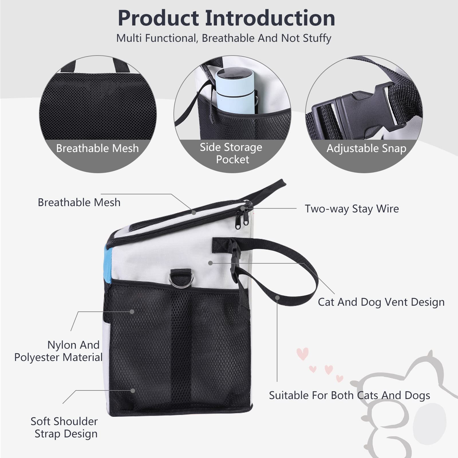 Amazon.co.jp: VanderHOME 自転車かご 犬用 猫用 ペットキャリー