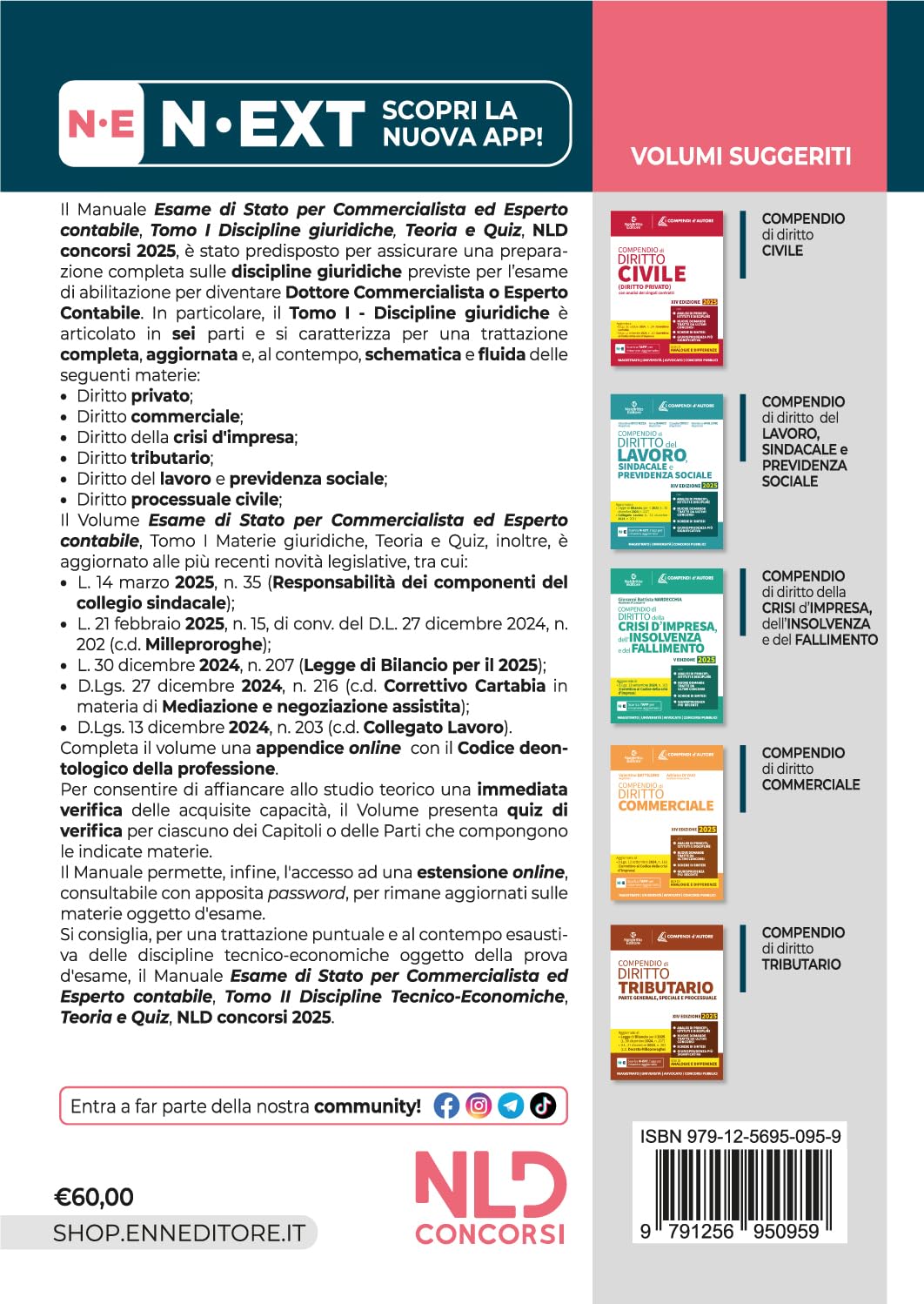 Manuale esame di Stato per commercialista ed esperto contabile. Discipline giuridiche 2025. Con simulatore online (Vol. 1)