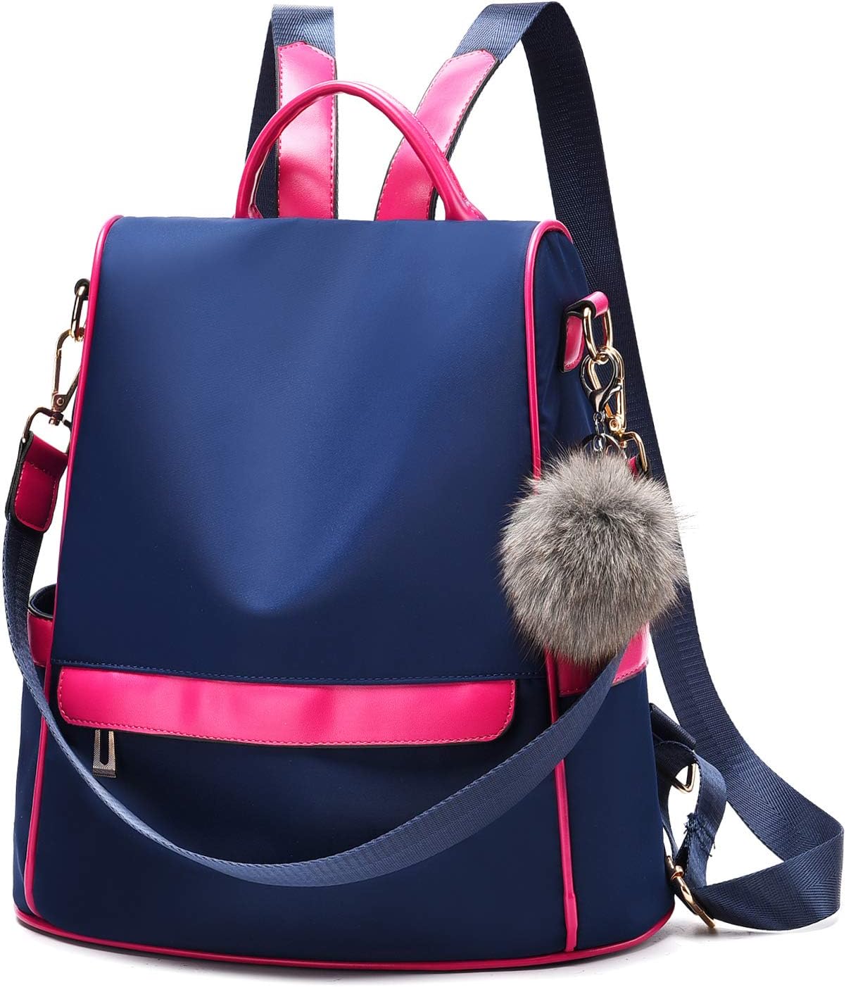 Women Backpack Purse Nylon Anti-theft Fashion Casual Lightweight Travel School Shoulder Bag