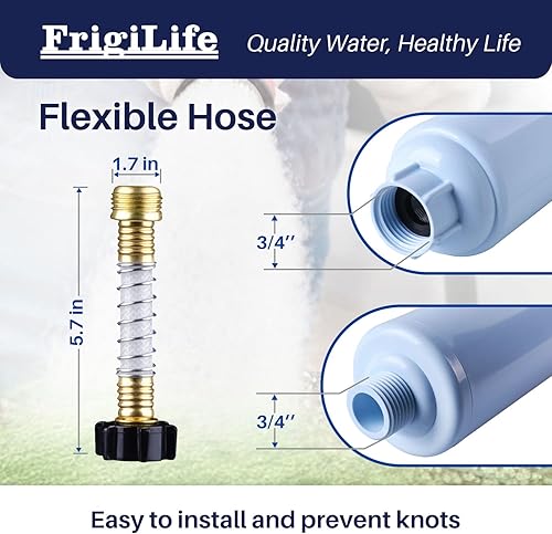 Miniatura 7 de Filtro de agua para autocaravana, NSFANSI 42, para vehículos marinos, barcos, campistas, para beber, lavar, jardinería, camping, plantación, spa,