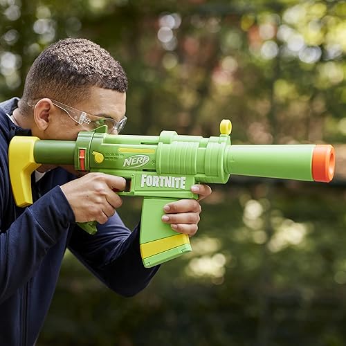 Miniatura 3 de Nerf Fortnite SMG-Zesty Blaster, 10 dardos Nerf Elite, clip de 10 dardos, culata y barril extraíbles, regalos Fortnite para niños y niñas