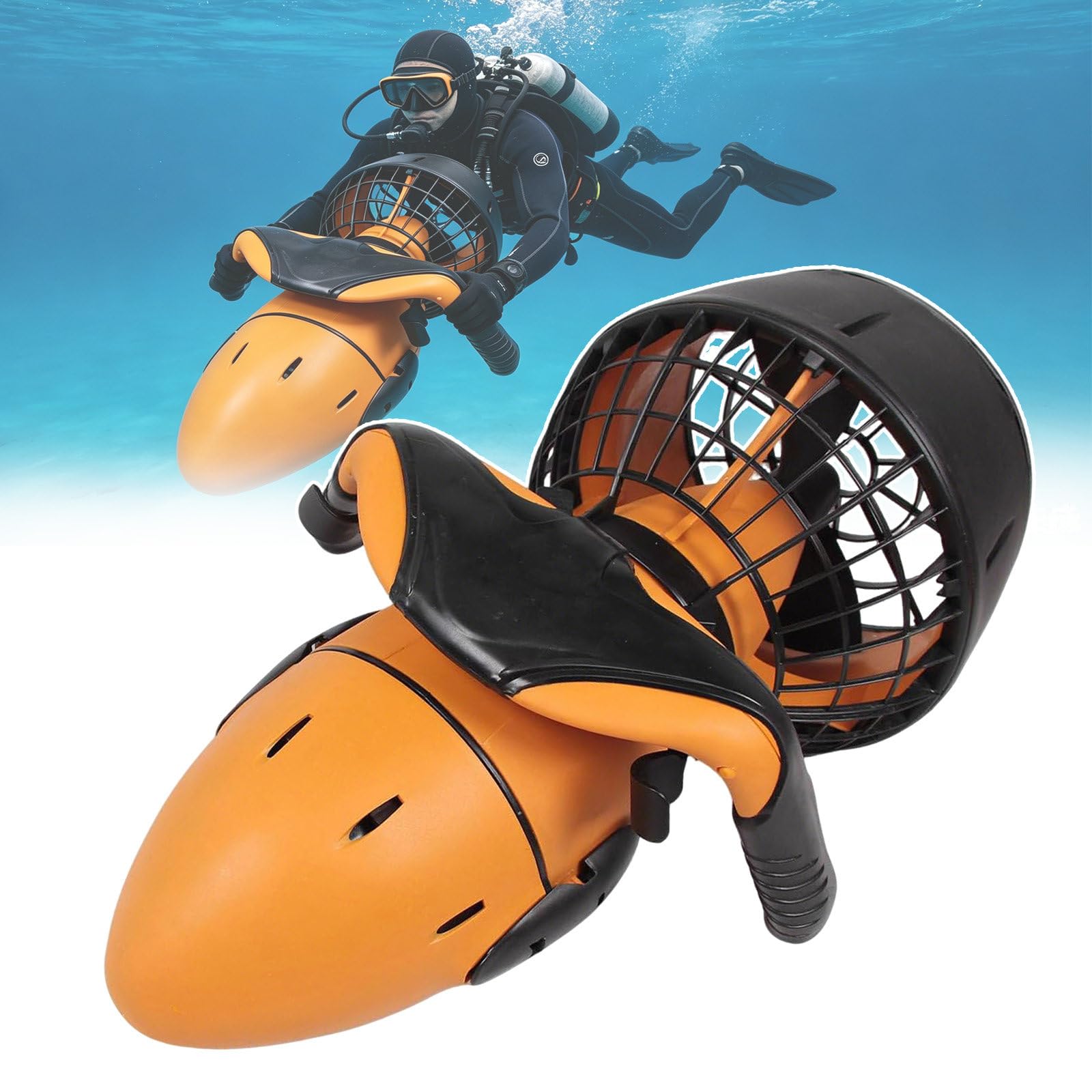 Sotikarery 2Battery 500W Portable Underwater Sea Scooter,Diving Swimming Boosters,Water Sports Scooter For Water Sports Swimming Pool & Diving & Snorkeling & Sea Adventures