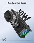Soundcore Boom 3i par Anker, Haut-parleurs en plein air, IP68 Imperméable, Joueur flottant, imperméable salée, BassUp 2.0, 50W Haut-parleur portable, Bluetooth 5.3, 16H L'heure du jeu, TWS, Kayak/Pêche/Camping