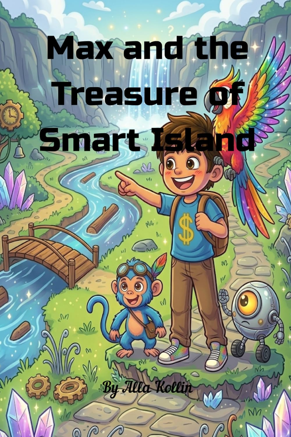 Max and the Treasure of Smart Island: Follow Max and his friends as they explore magical places, solve puzzles, and face fun challenges on every page. Are you ready to become a clever explorer?