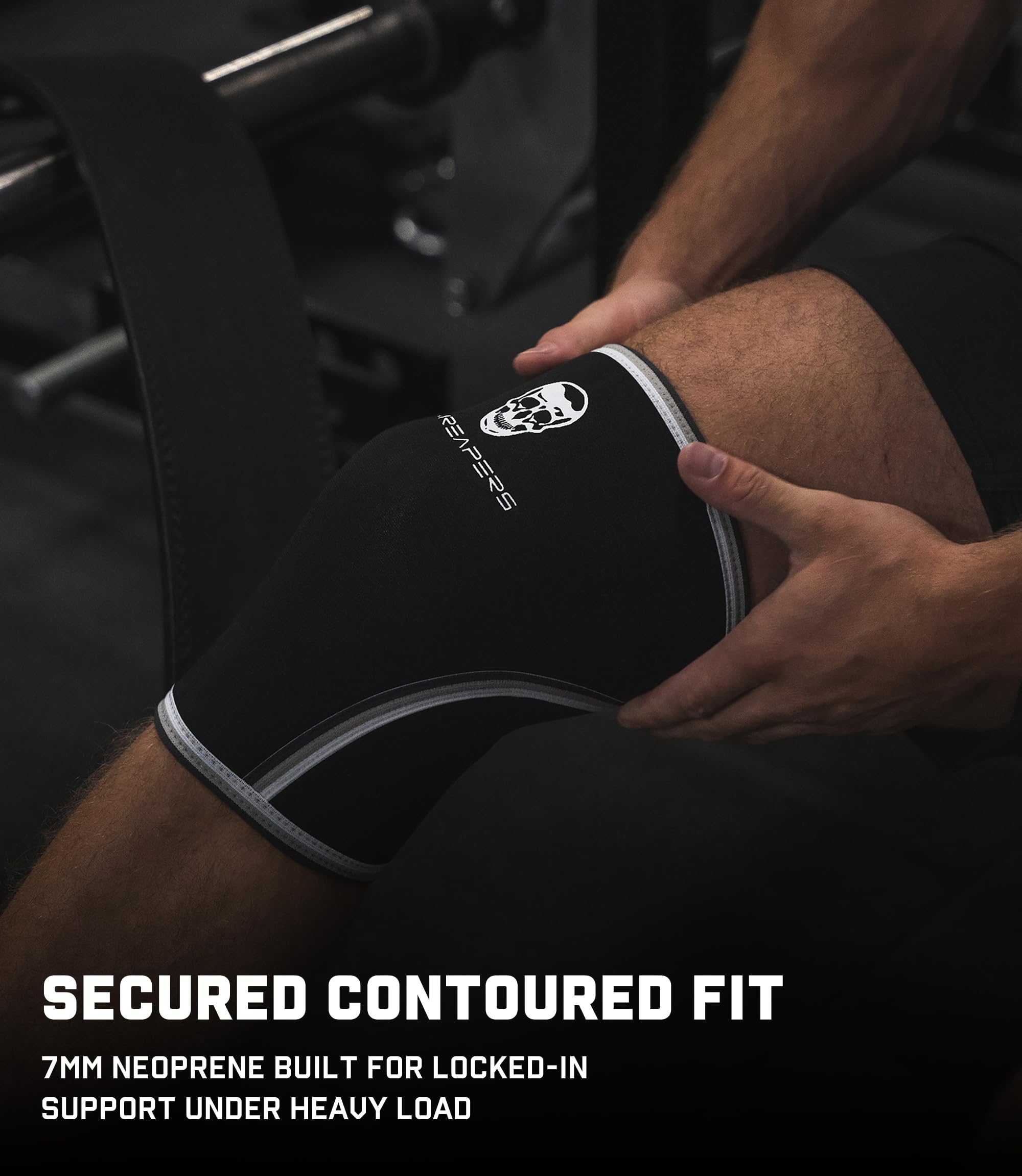 genou manches (1 paire) gratuit Sac de sport – Manchon de genou et compression Brace pour musculation, haltérophilie, Cross Training et d'haltérophilie – Gymreapers 7 mm Paire de manches – pour Homme et Femme – Garantie de 1 an