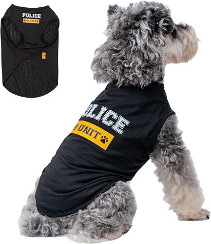 Miniatura 2 de Ropa para perros y gatos, camisetas con patrón de seguridad, camisas para mascotas para perros pequeños, camiseta para perros pequeños, ropa para