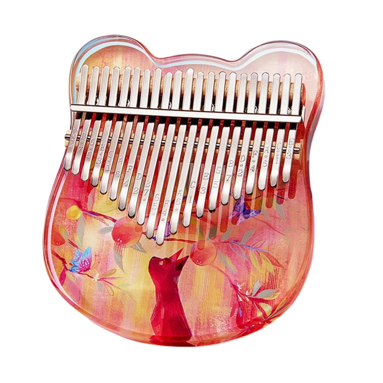 Kalimba Dla Początkujących 17 21 Tonowy Przezroczysty Fortepian Kalimba(21 tone mini2)