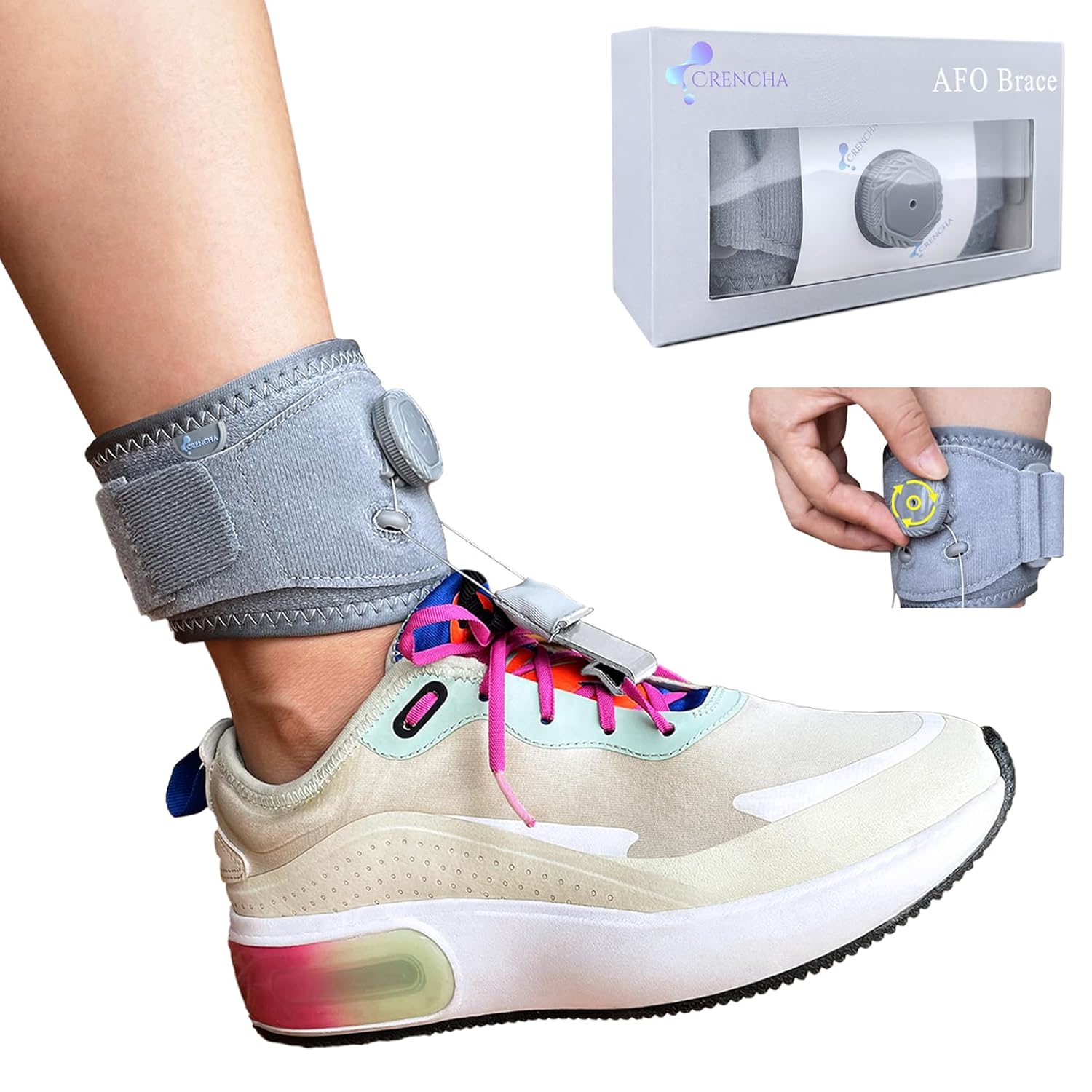 Soutien de pied tombant amélioré pour marcher avec Burundi Ubuy