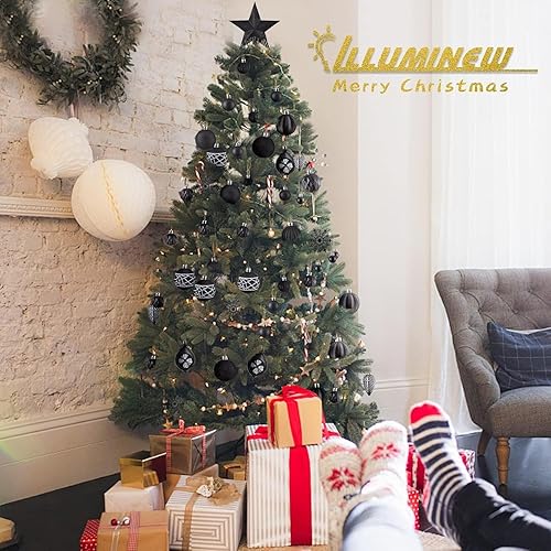 Miniatura 5 de ILLUMINEW Juego de 100 adornos de Navidad, adornos de bolas de Navidad inastillables, adornos decorativos de temporada de Navidad, colgantes