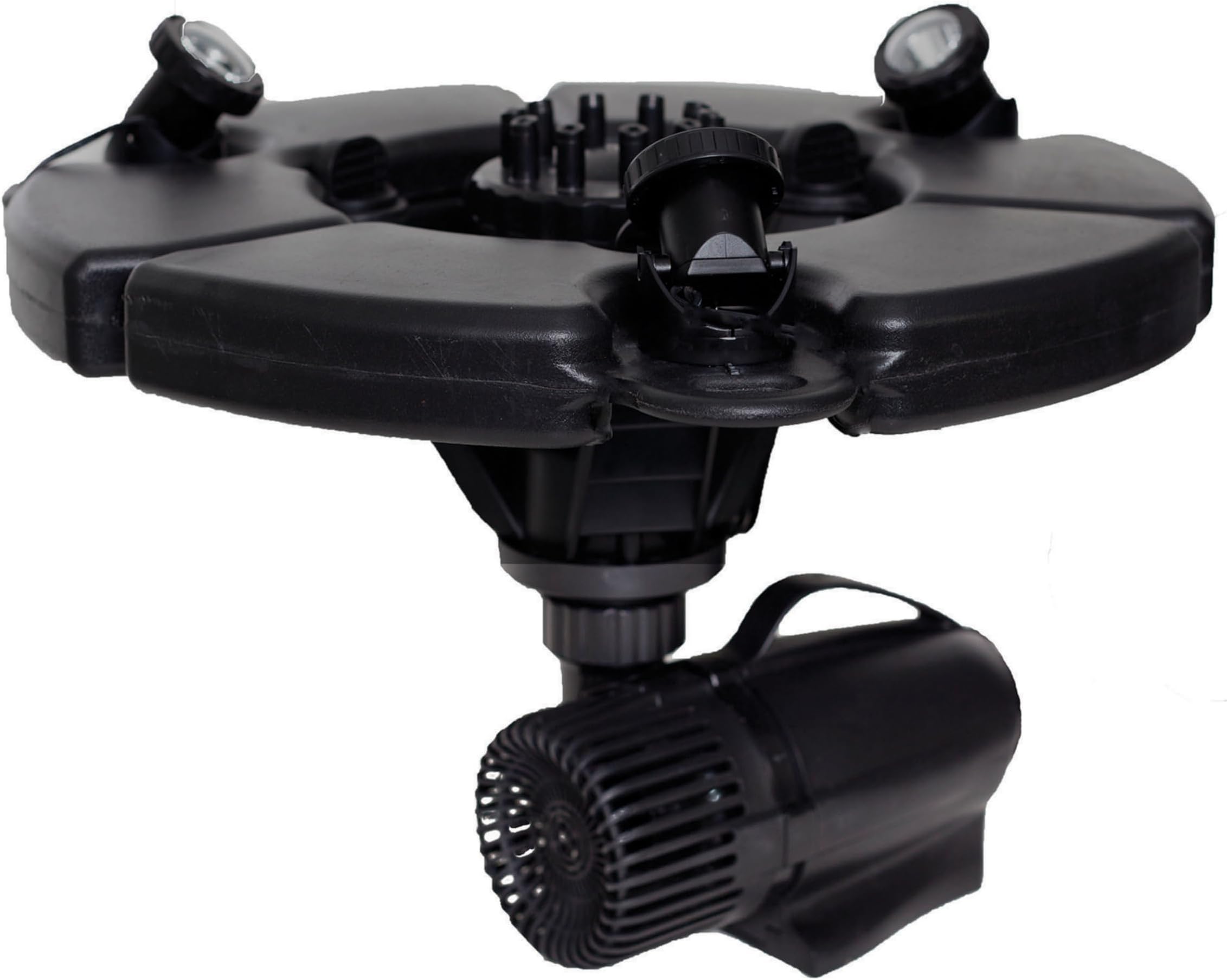 - pond boss PRO Floating Fountain with Lights, 1/2 hp, 5000 GPH pump