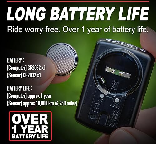 Miniatura 5 de CATEYE Velo - Computadora inalámbrica para bicicletas, ciclocomputadora analógica inalámbrica, velocímetro y odómetro, seguimiento de calorías,