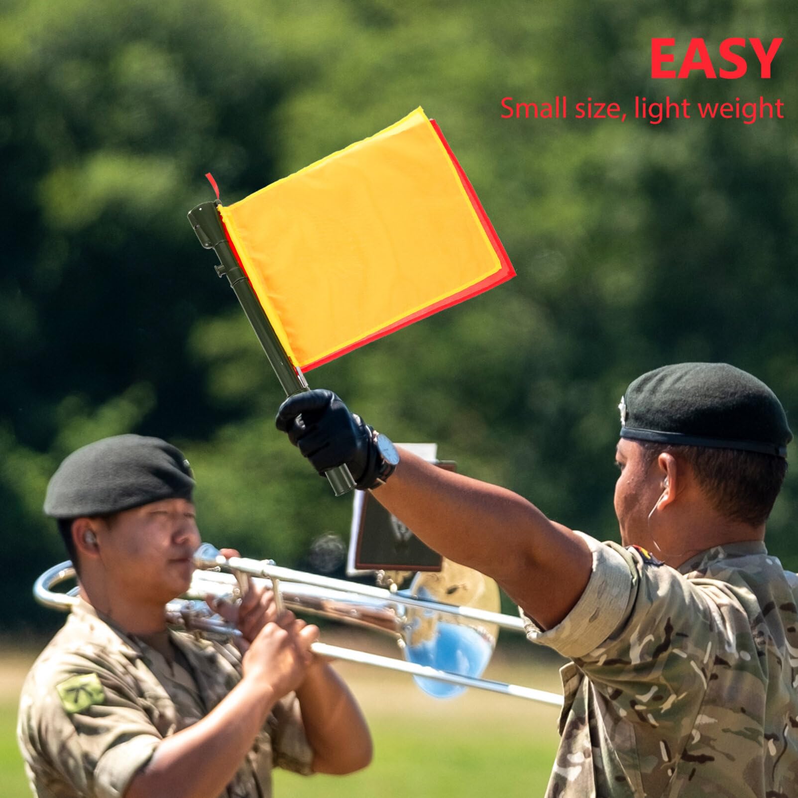 BESPORTBLE Multi-function Referee Flag Signal Flag Handheld for Training Red/white/red/green/yellow for Outdoor Activities