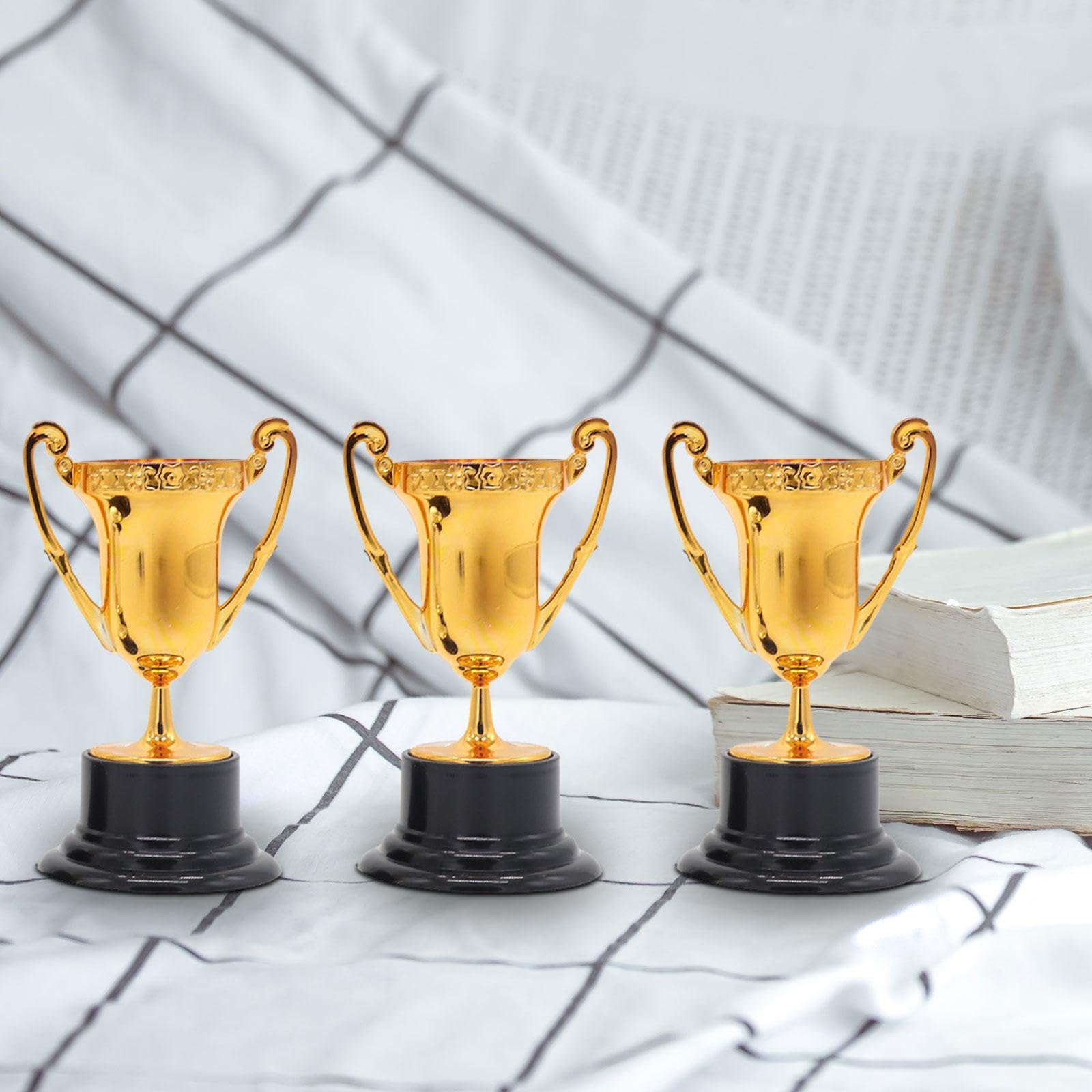 Coppa In ABS Dorato Con Base Marmo Nero - Altezza 39 Cm, Targhetta Personalizzata - Foto 4