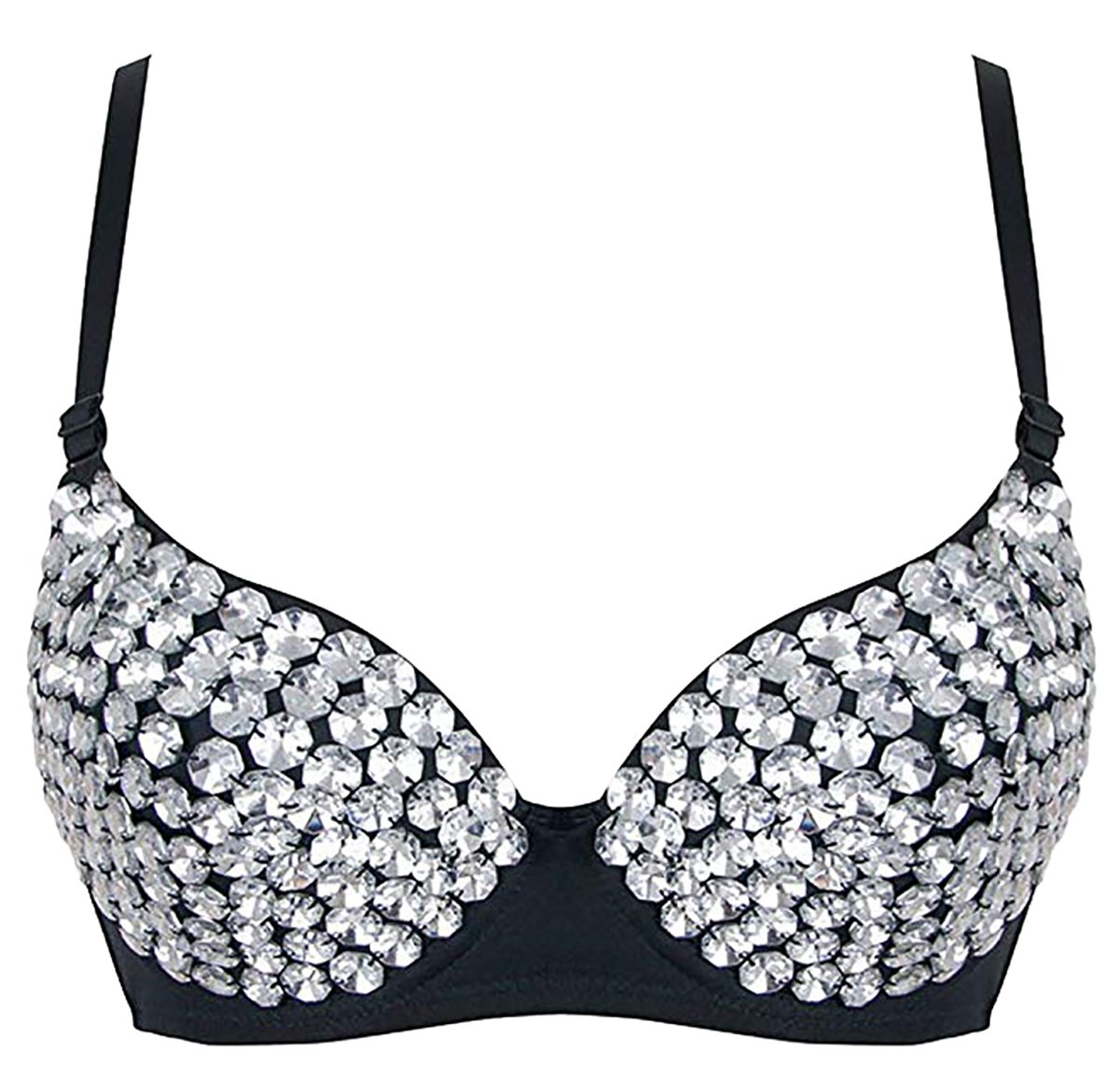 Alivila.Y FashionMetallic Spike Punk Goth Bra Clubwear