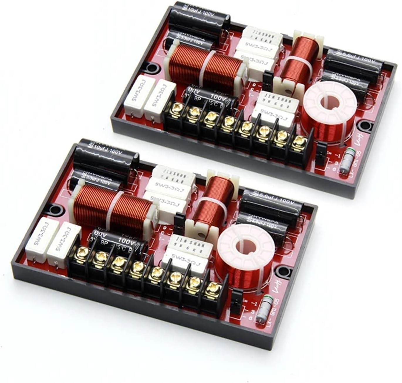 2PCS 3 Way 150W DIY Car Speaker Filter Circuit Frequency Divider Automotive 3-Order Theater HiFi Stereo Audio Crossover Filters