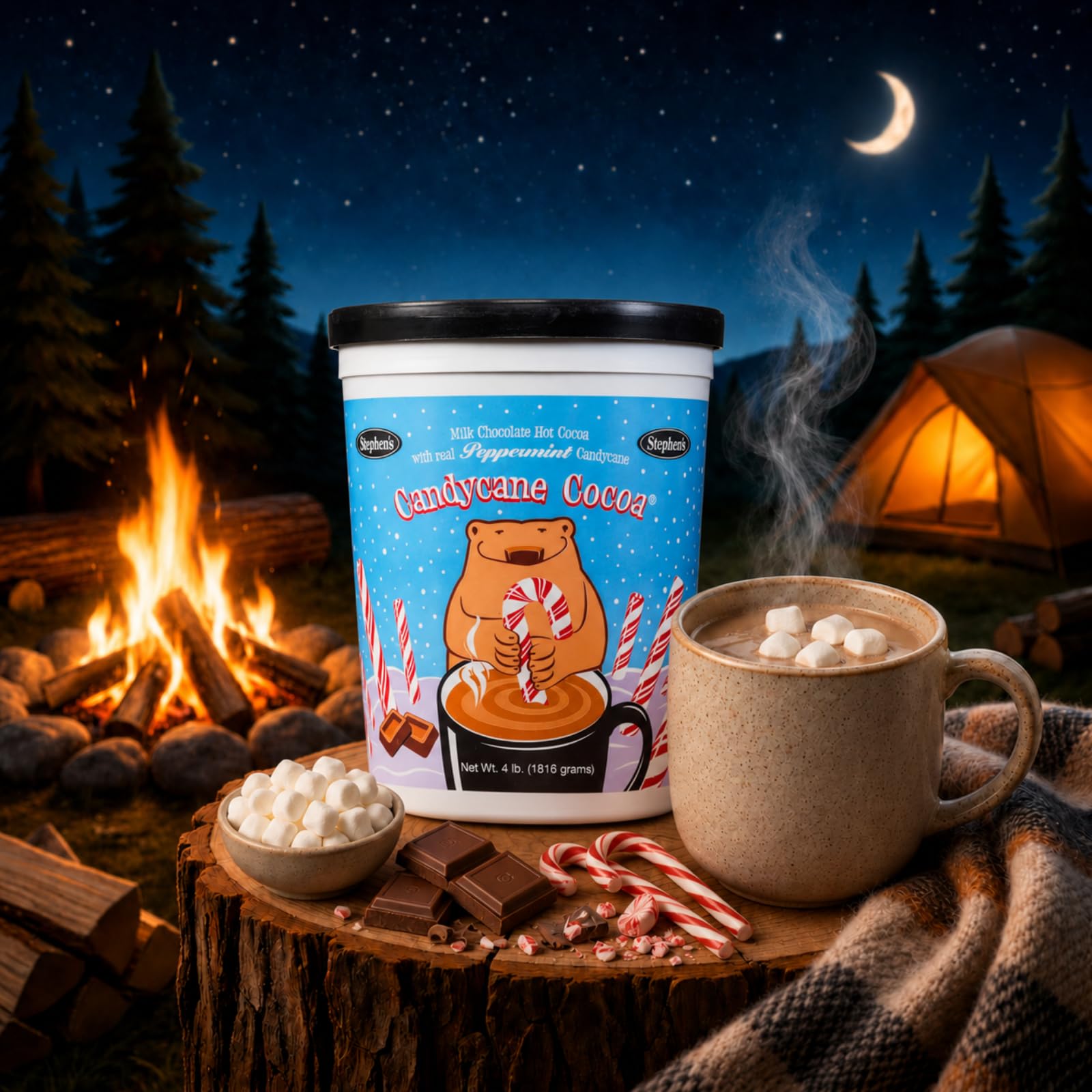 Amazon.com : Stephen's Gourmet Candy Cane Hot Cocoa Mix – Milk