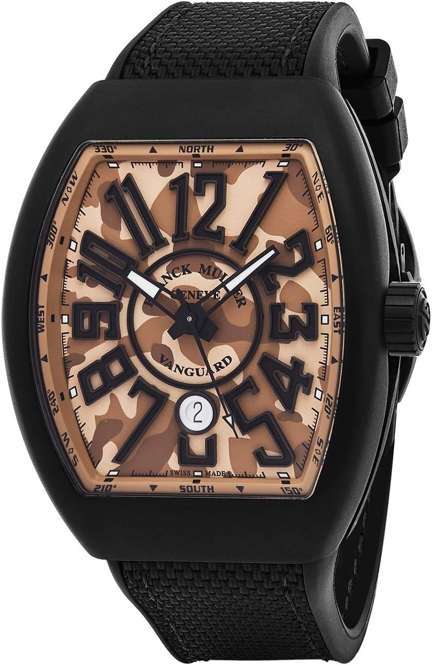 Franck Muller Vanguard Mens Automatic Date Beige Camouflage