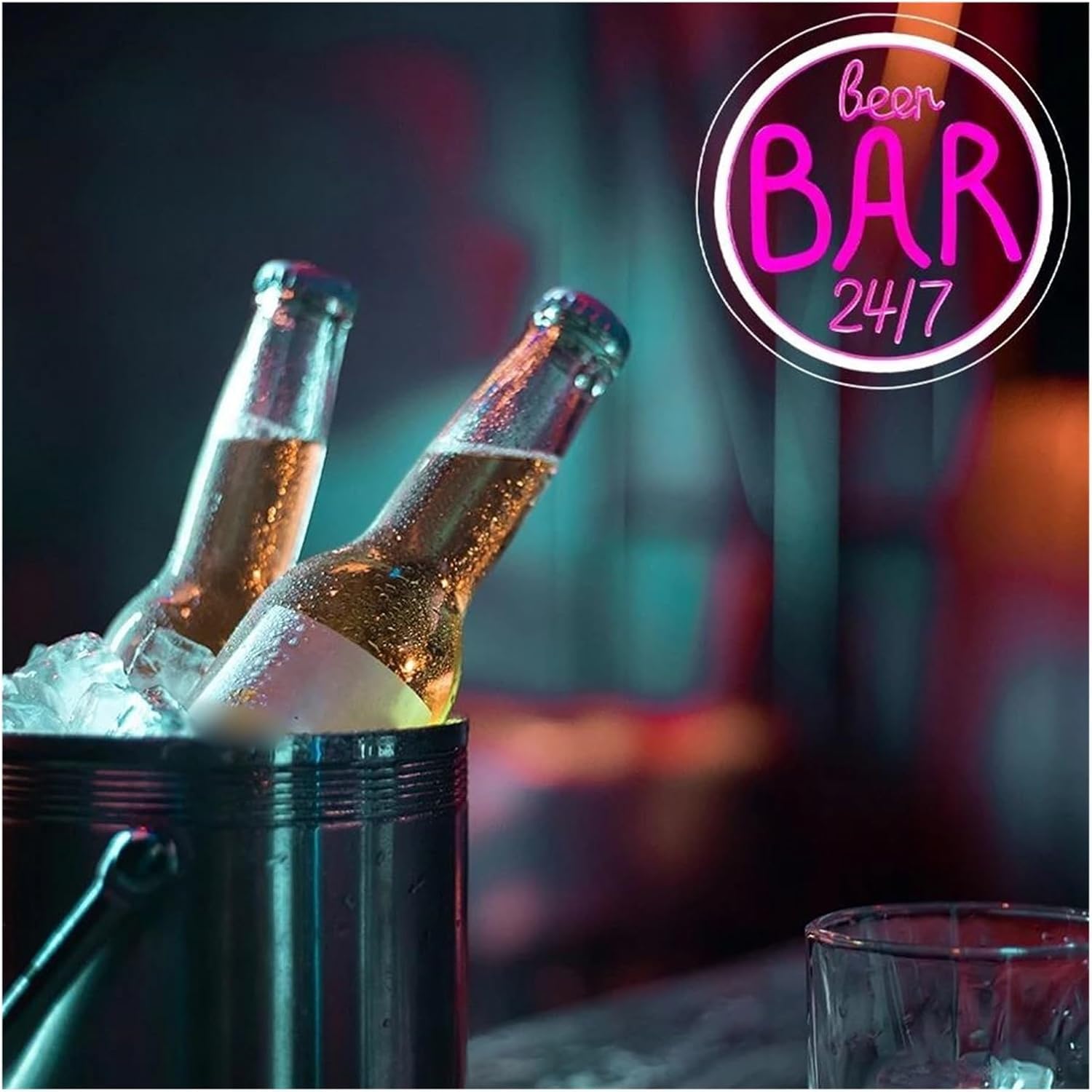 Luci al neon Insegna al neon per birreria, variabile per la decorazione di casa camera da letto feste pub illuminata 24 cm x
