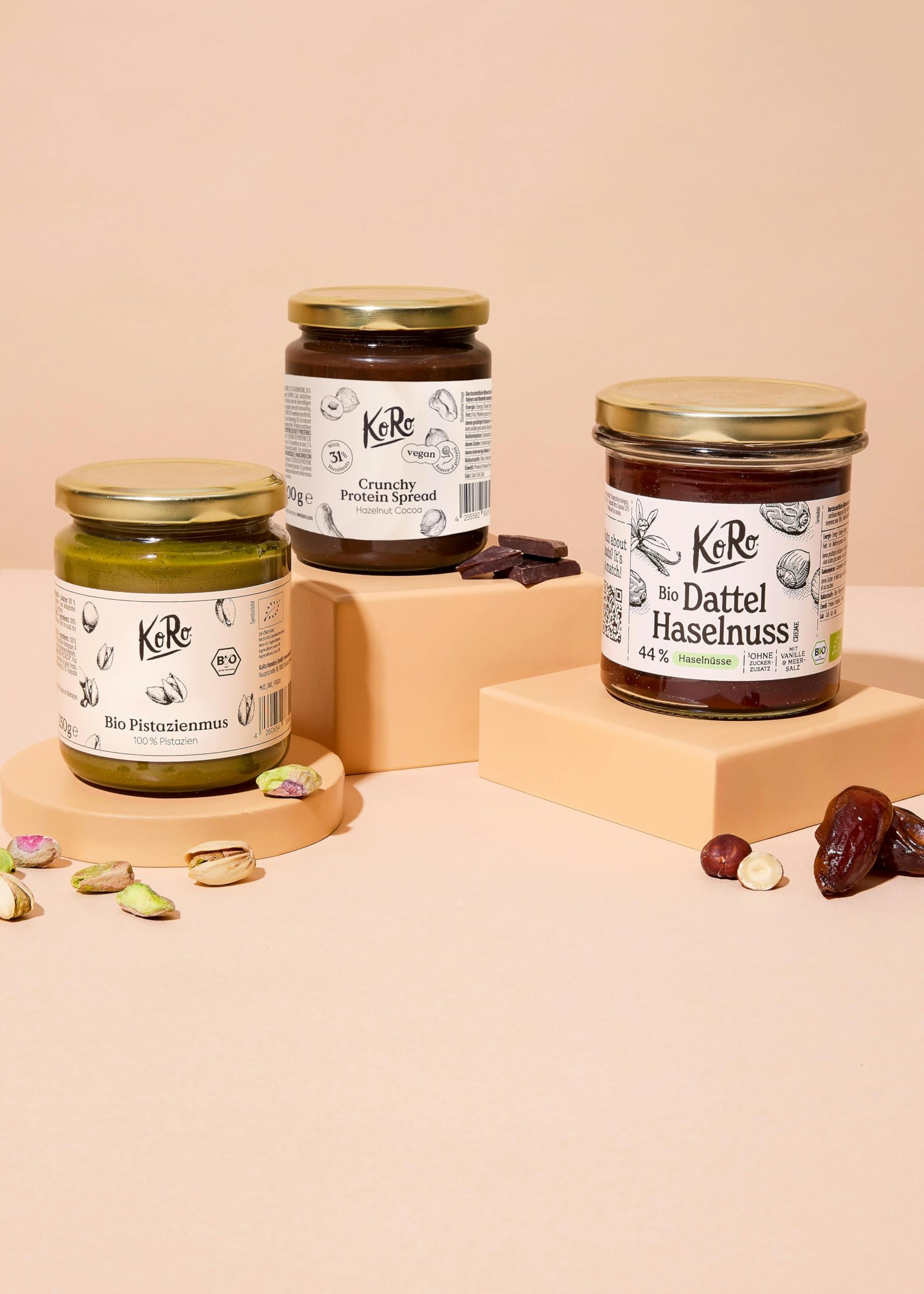 KoRo - Lot de Pâtes à tartiner - format découverte
