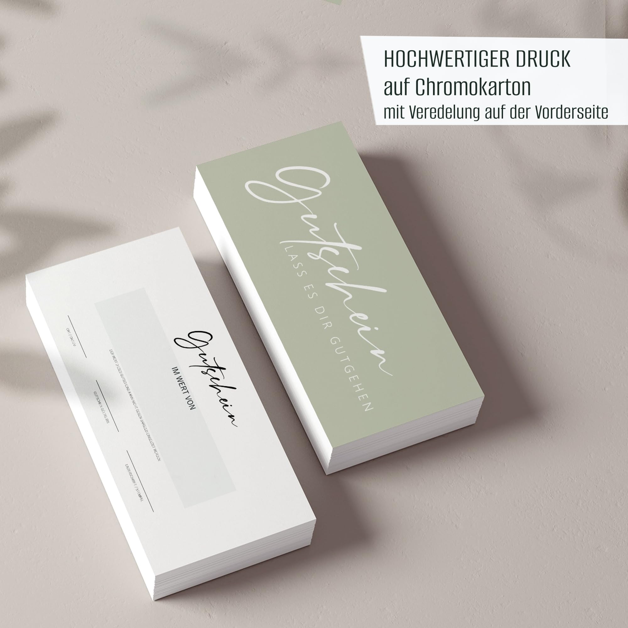 Gutscheine 40er Set als Blankovorlage zum Ausfüllen für Dienstleistungen und Geschäfte wie Friseur, Massage, Kosmetik etc. Gutscheinkarte, Geschenkgutschein