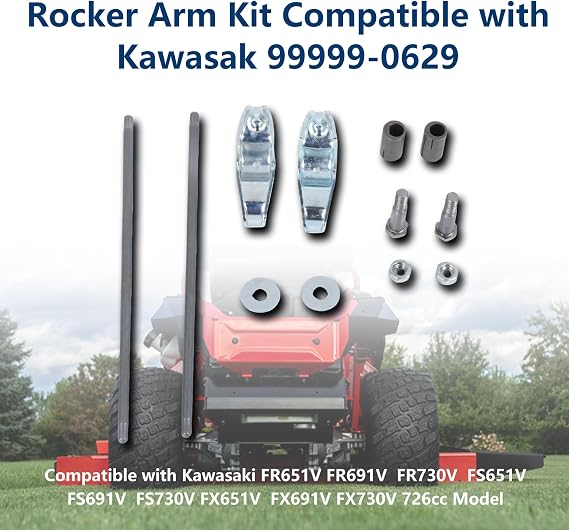 Rocker Arm Kit Compatible with Kawasaki FR651V FR691V FX730V 726cc FS730V FX651V FR730V FS691V part number 99999-0629