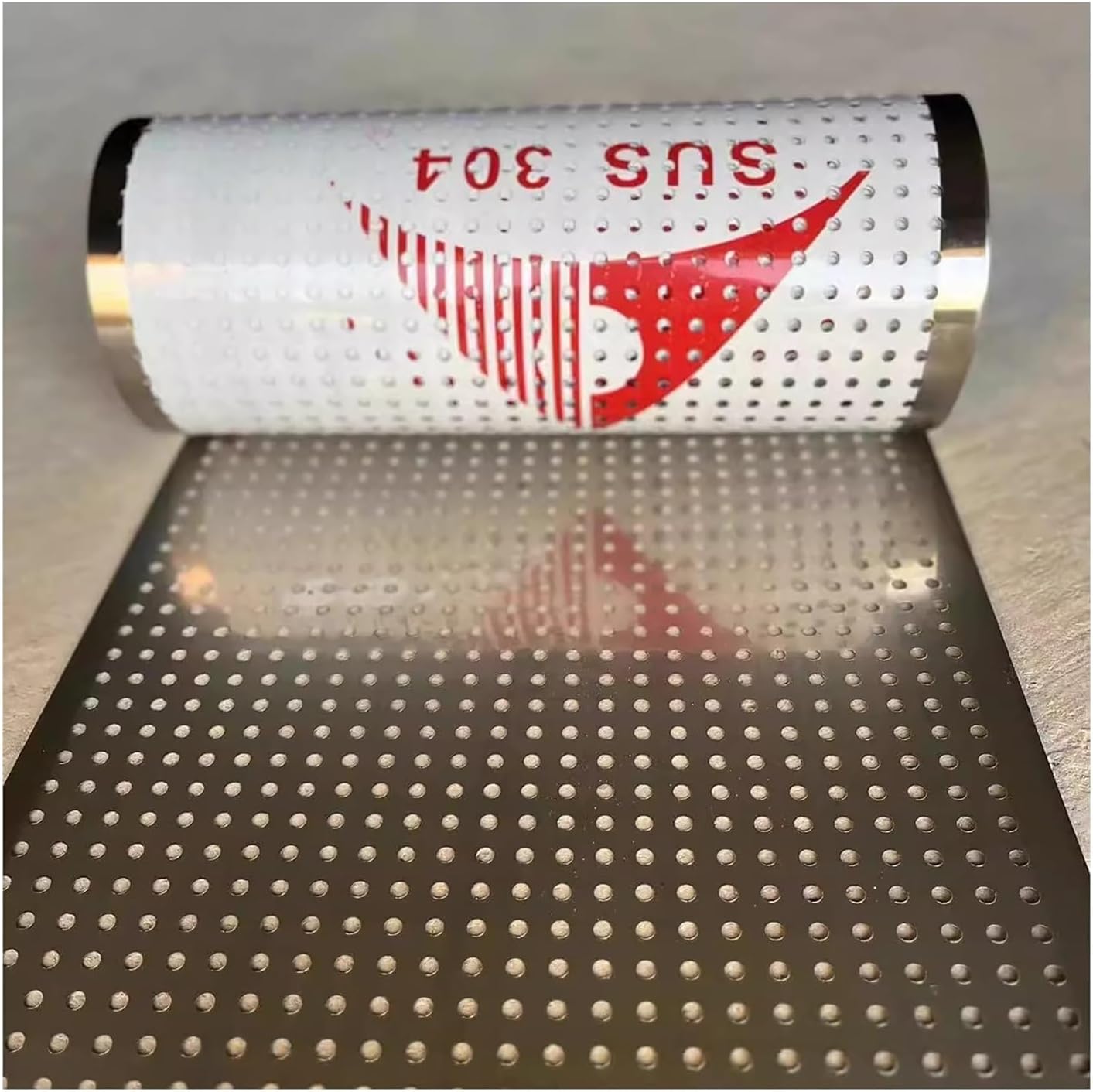 Stainless Steel Perforated Plate,304 Stainless Steel Decorative Perforated Sheet, Metal Mesh Panel, 20x100 cm, Ideal for Home Decor, DIY Projects, and Industrial Applications