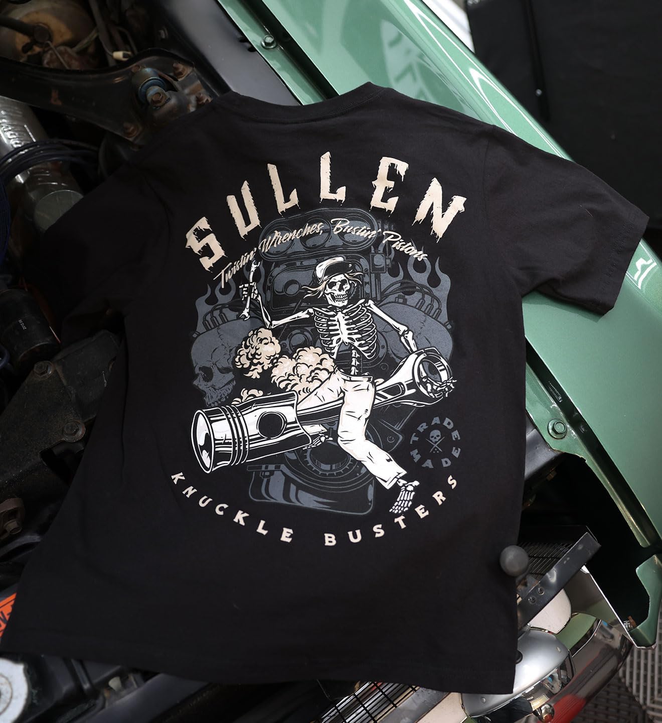 Sullen Men's Knuckle Busters Trade Made Capsule Tattoo Lifestyle Graphic Standard Short Sleeve Tee